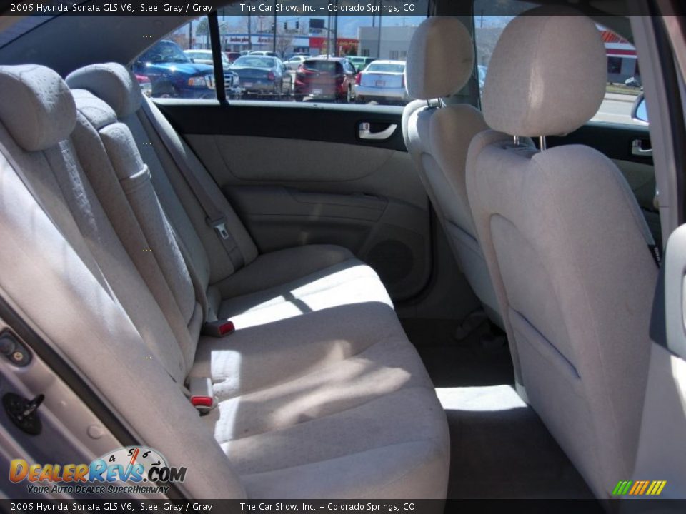 2006 Hyundai Sonata GLS V6 Steel Gray / Gray Photo #12