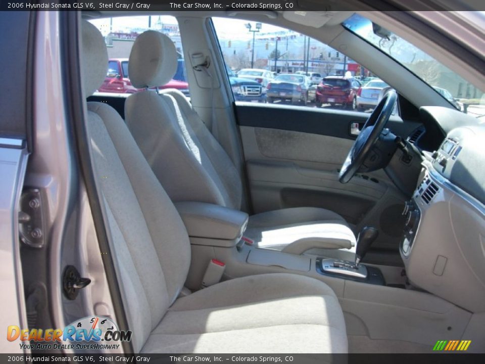 2006 Hyundai Sonata GLS V6 Steel Gray / Gray Photo #13