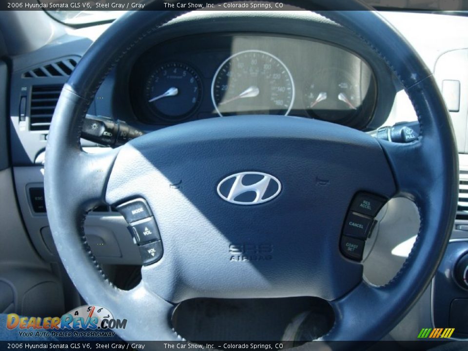 2006 Hyundai Sonata GLS V6 Steel Gray / Gray Photo #14