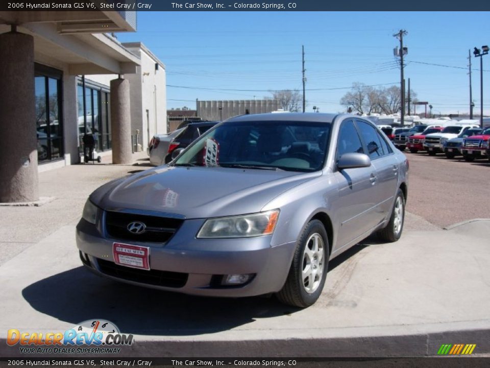 2006 Hyundai Sonata GLS V6 Steel Gray / Gray Photo #18