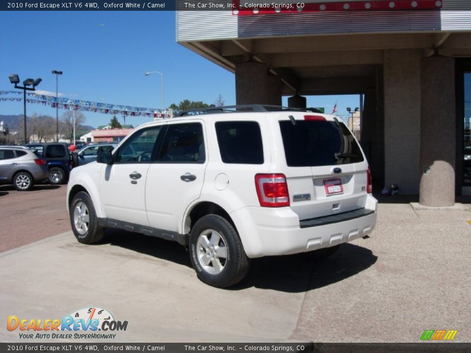2010 Ford Escape XLT V6 4WD Oxford White / Camel Photo #3