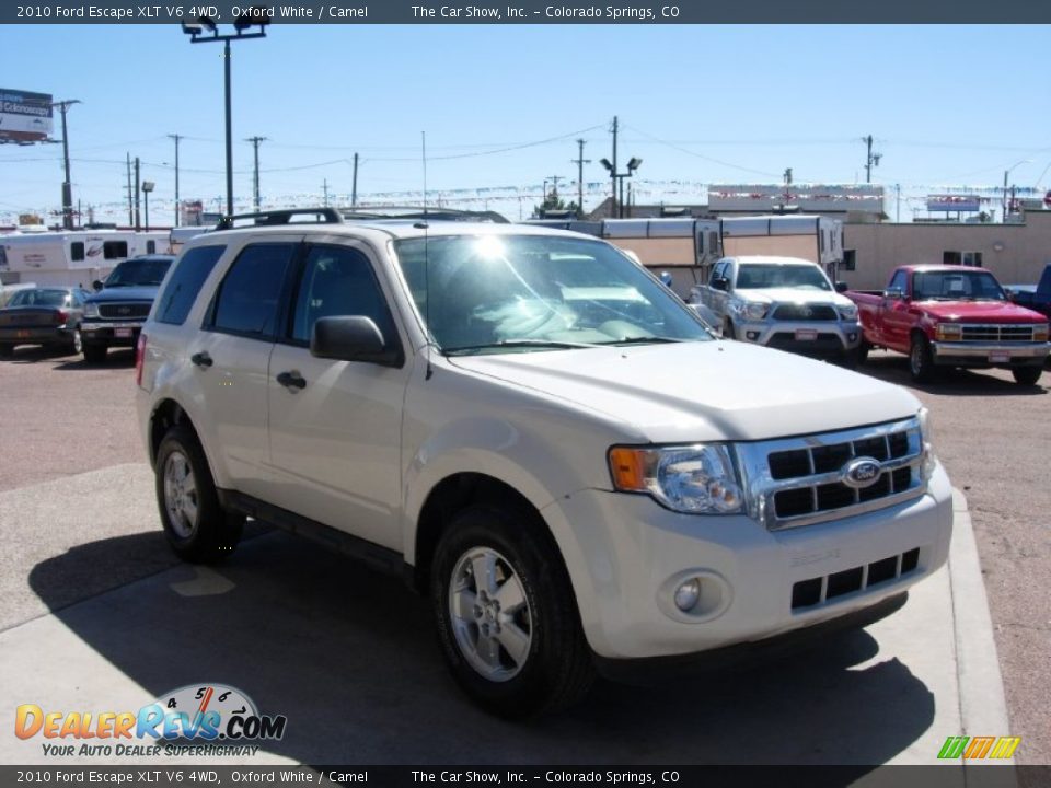 2010 Ford Escape XLT V6 4WD Oxford White / Camel Photo #7