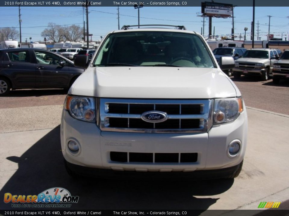 2010 Ford Escape XLT V6 4WD Oxford White / Camel Photo #8