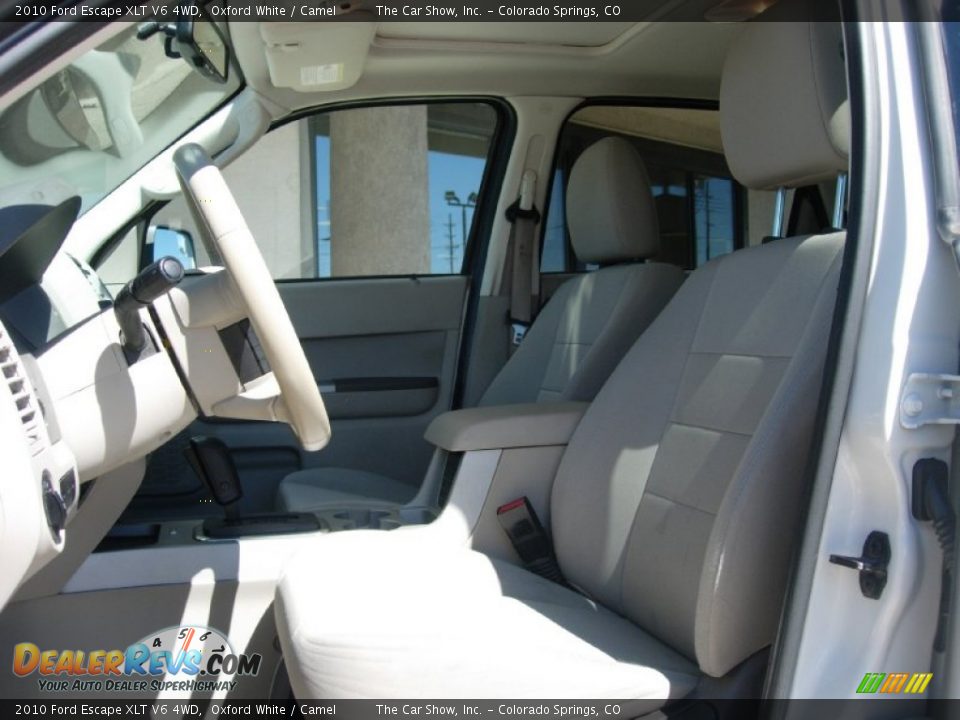 2010 Ford Escape XLT V6 4WD Oxford White / Camel Photo #9