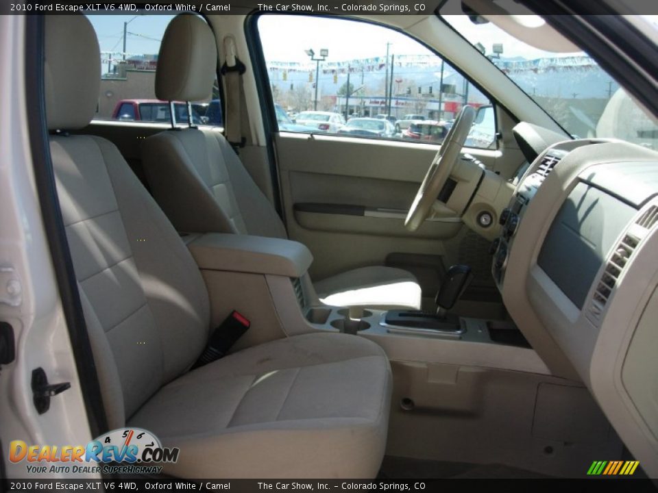 2010 Ford Escape XLT V6 4WD Oxford White / Camel Photo #12