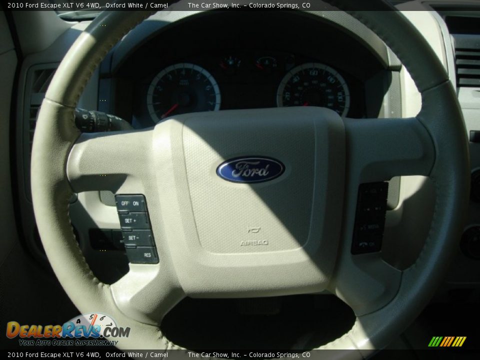 2010 Ford Escape XLT V6 4WD Oxford White / Camel Photo #13