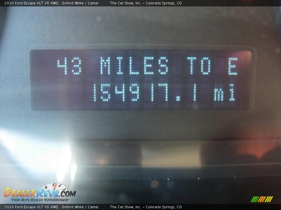 2010 Ford Escape XLT V6 4WD Oxford White / Camel Photo #14