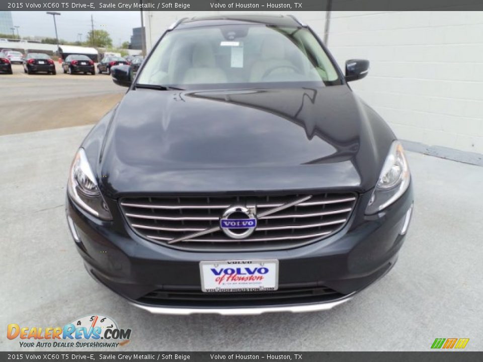 2015 Volvo XC60 T5 Drive-E Savile Grey Metallic / Soft Beige Photo #2