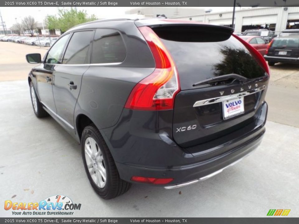 2015 Volvo XC60 T5 Drive-E Savile Grey Metallic / Soft Beige Photo #4