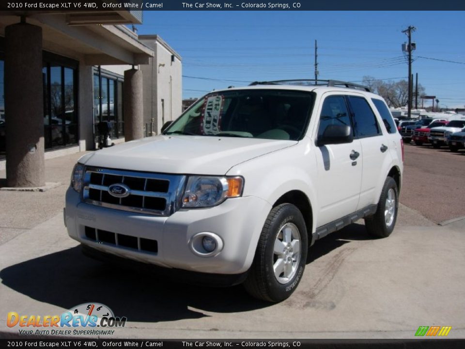 2010 Ford Escape XLT V6 4WD Oxford White / Camel Photo #18