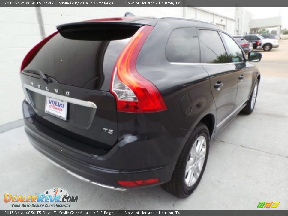 2015 Volvo XC60 T5 Drive-E Savile Grey Metallic / Soft Beige Photo #6