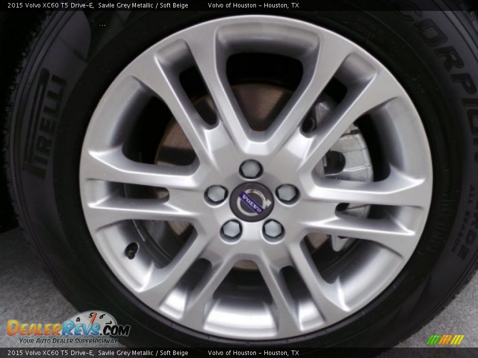 2015 Volvo XC60 T5 Drive-E Savile Grey Metallic / Soft Beige Photo #8