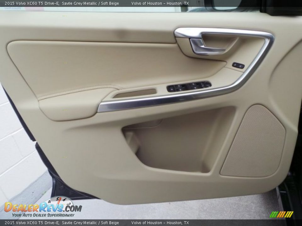 2015 Volvo XC60 T5 Drive-E Savile Grey Metallic / Soft Beige Photo #9
