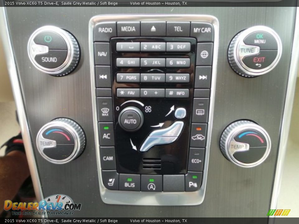 2015 Volvo XC60 T5 Drive-E Savile Grey Metallic / Soft Beige Photo #21
