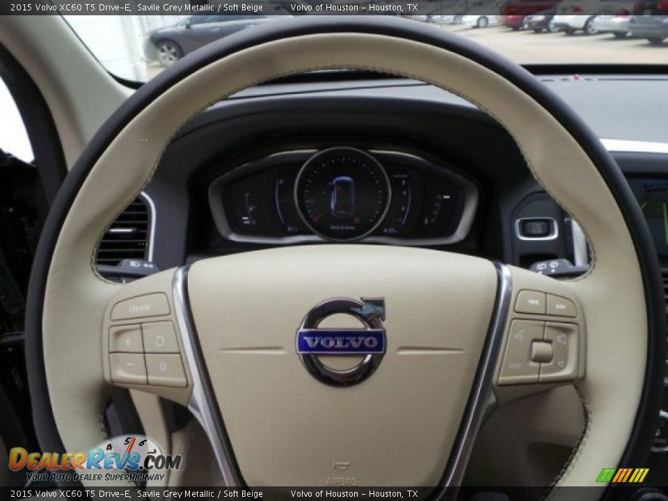 2015 Volvo XC60 T5 Drive-E Savile Grey Metallic / Soft Beige Photo #22