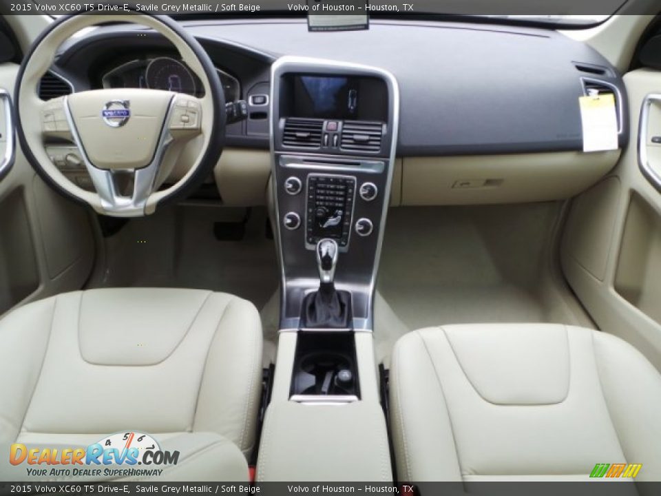 2015 Volvo XC60 T5 Drive-E Savile Grey Metallic / Soft Beige Photo #25