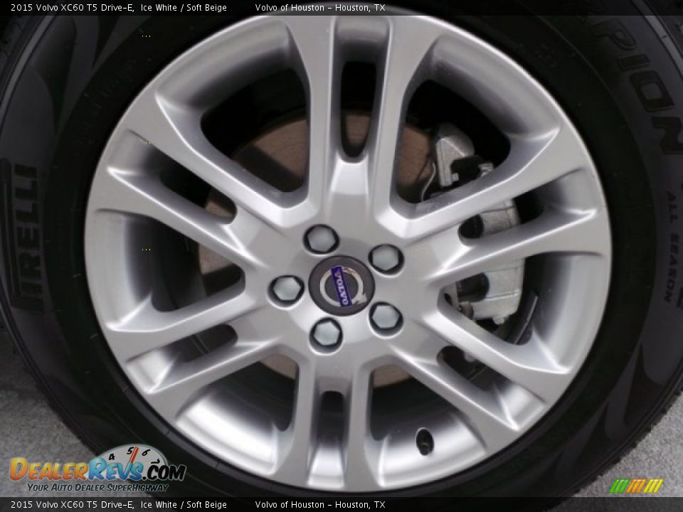 2015 Volvo XC60 T5 Drive-E Ice White / Soft Beige Photo #7