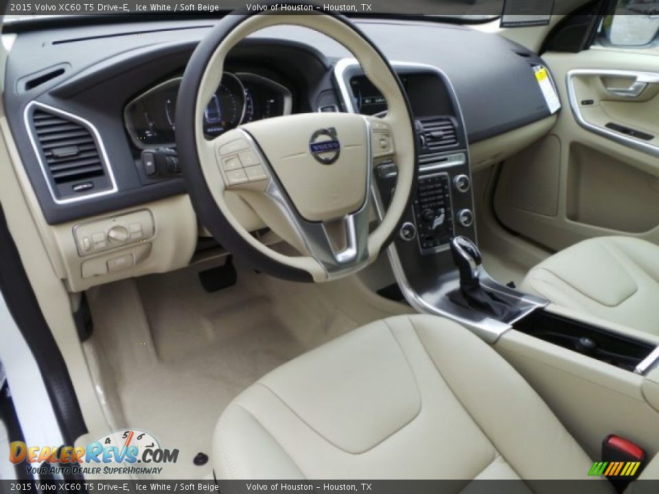 2015 Volvo XC60 T5 Drive-E Ice White / Soft Beige Photo #9