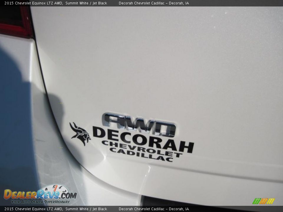 2015 Chevrolet Equinox LTZ AWD Summit White / Jet Black Photo #5