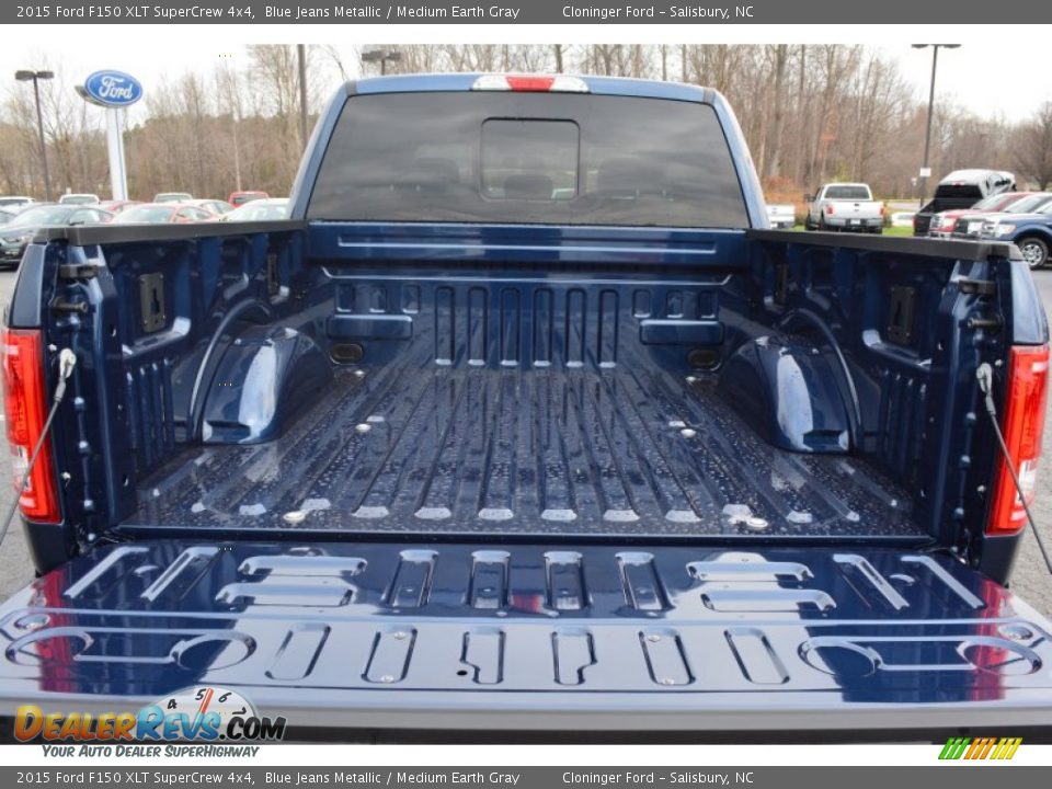 2015 Ford F150 XLT SuperCrew 4x4 Blue Jeans Metallic / Medium Earth Gray Photo #7
