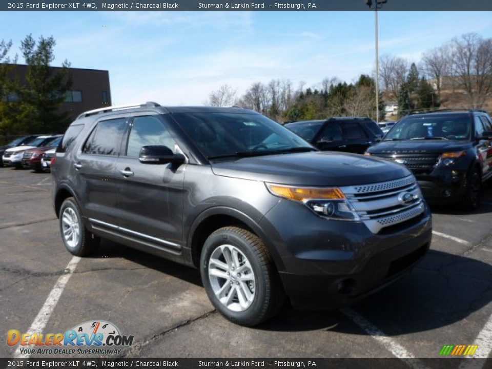 2015 Ford Explorer XLT 4WD Magnetic / Charcoal Black Photo #1