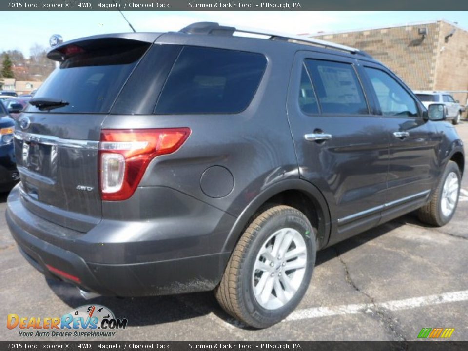 2015 Ford Explorer XLT 4WD Magnetic / Charcoal Black Photo #2