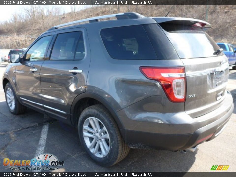 2015 Ford Explorer XLT 4WD Magnetic / Charcoal Black Photo #4
