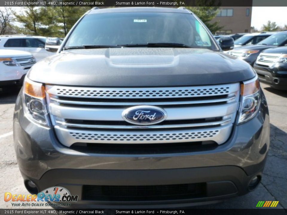 2015 Ford Explorer XLT 4WD Magnetic / Charcoal Black Photo #5