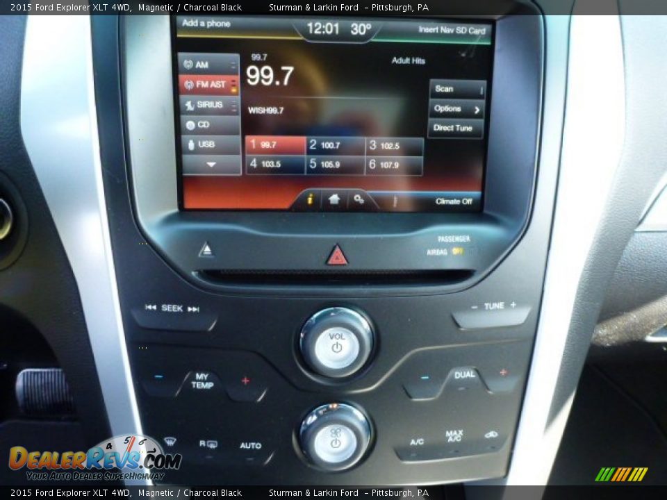 2015 Ford Explorer XLT 4WD Magnetic / Charcoal Black Photo #15