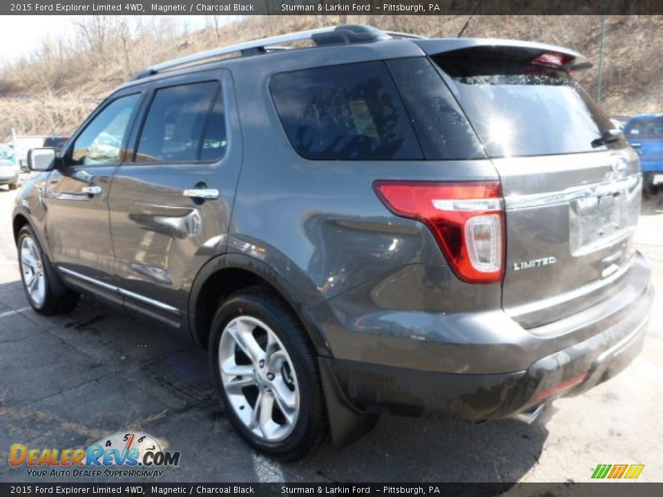 2015 Ford Explorer Limited 4WD Magnetic / Charcoal Black Photo #4