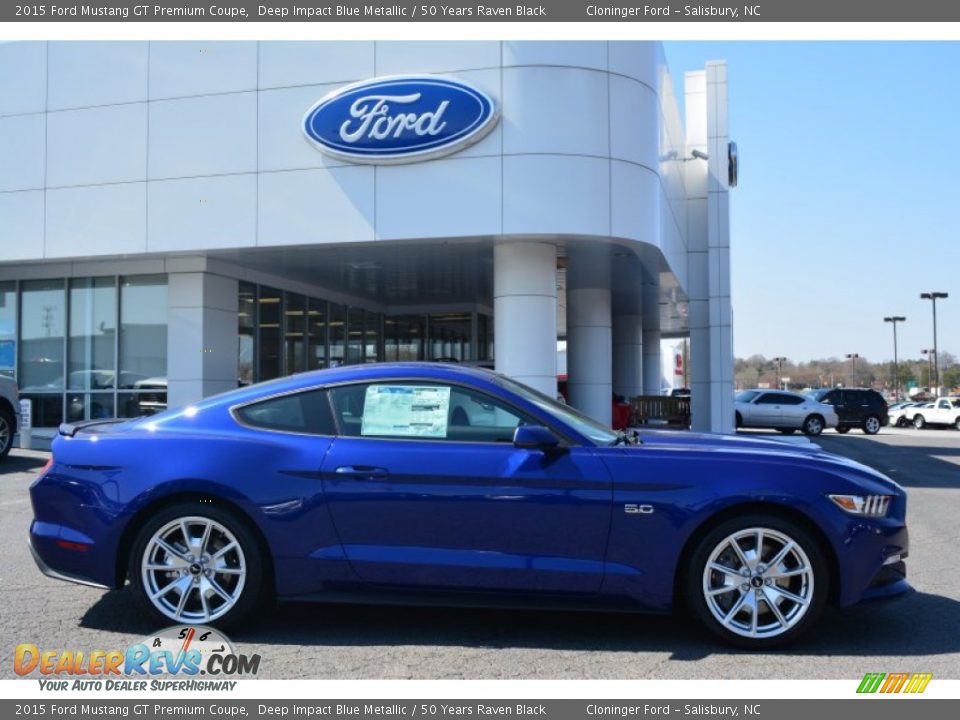 Deep Impact Blue Metallic 2015 Ford Mustang GT Premium Coupe Photo #2