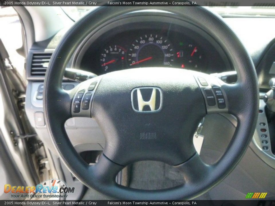 2005 Honda Odyssey EX-L Silver Pearl Metallic / Gray Photo #21