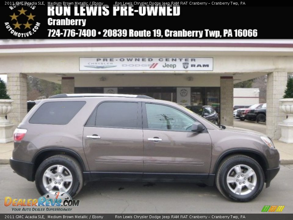 2011 GMC Acadia SLE Medium Brown Metallic / Ebony Photo #1