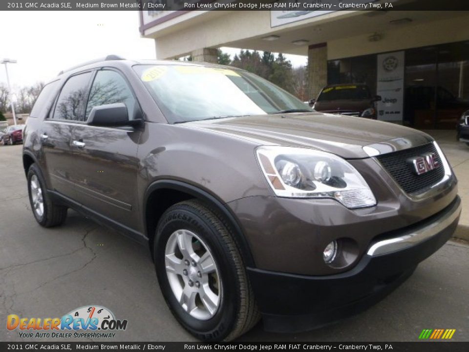 2011 GMC Acadia SLE Medium Brown Metallic / Ebony Photo #3