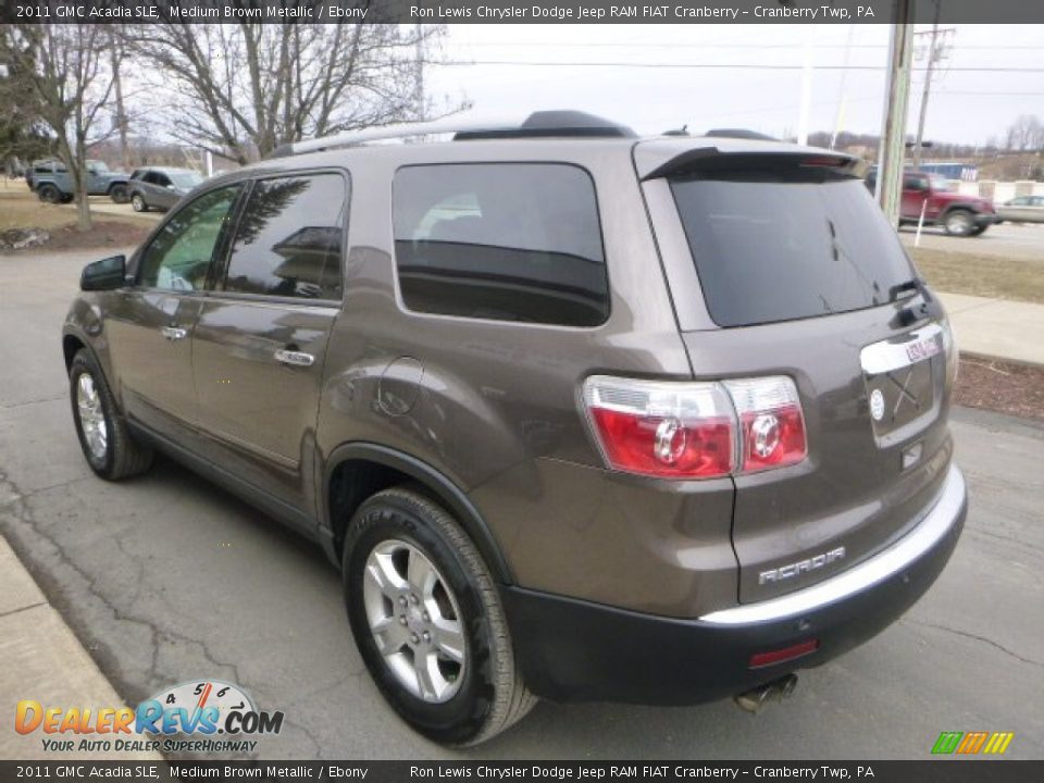 2011 GMC Acadia SLE Medium Brown Metallic / Ebony Photo #7