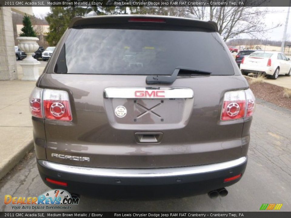2011 GMC Acadia SLE Medium Brown Metallic / Ebony Photo #8