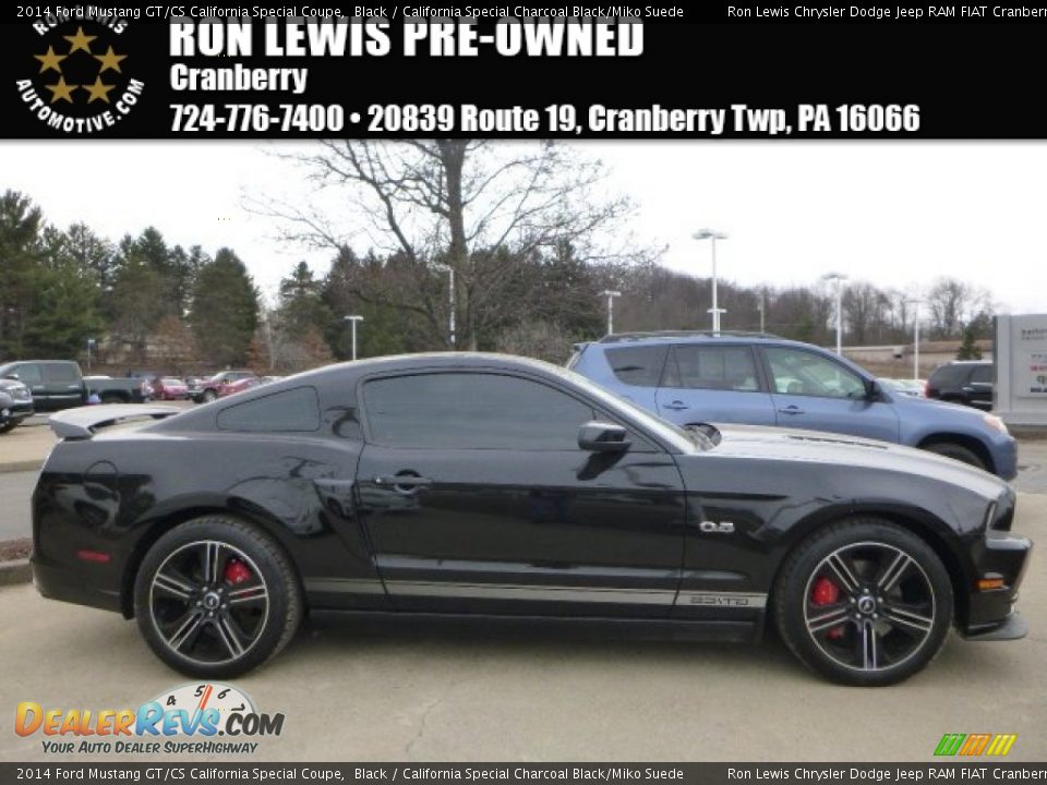2014 Ford Mustang GT/CS California Special Coupe Black / California Special Charcoal Black/Miko Suede Photo #1