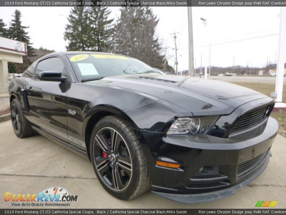 2014 Ford Mustang GT/CS California Special Coupe Black / California Special Charcoal Black/Miko Suede Photo #7