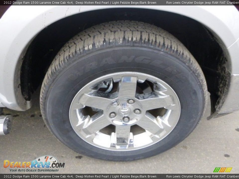 2012 Dodge Ram 1500 Laramie Crew Cab 4x4 Deep Molten Red Pearl / Light Pebble Beige/Bark Brown Photo #2