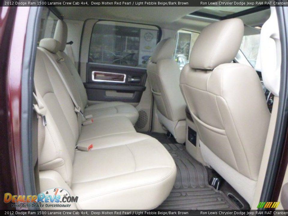 2012 Dodge Ram 1500 Laramie Crew Cab 4x4 Deep Molten Red Pearl / Light Pebble Beige/Bark Brown Photo #11