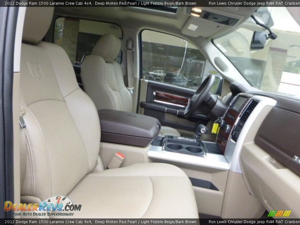 2012 Dodge Ram 1500 Laramie Crew Cab 4x4 Deep Molten Red Pearl / Light Pebble Beige/Bark Brown Photo #12