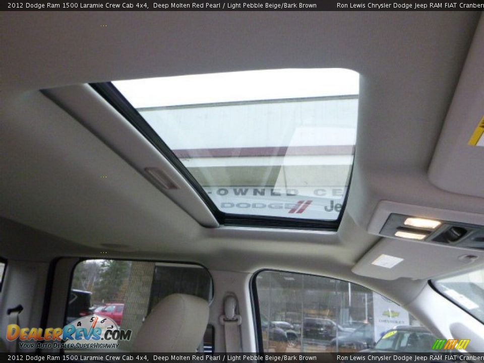 2012 Dodge Ram 1500 Laramie Crew Cab 4x4 Deep Molten Red Pearl / Light Pebble Beige/Bark Brown Photo #13