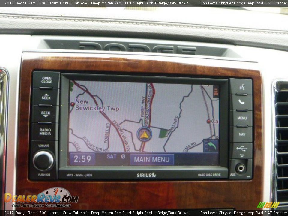 2012 Dodge Ram 1500 Laramie Crew Cab 4x4 Deep Molten Red Pearl / Light Pebble Beige/Bark Brown Photo #18