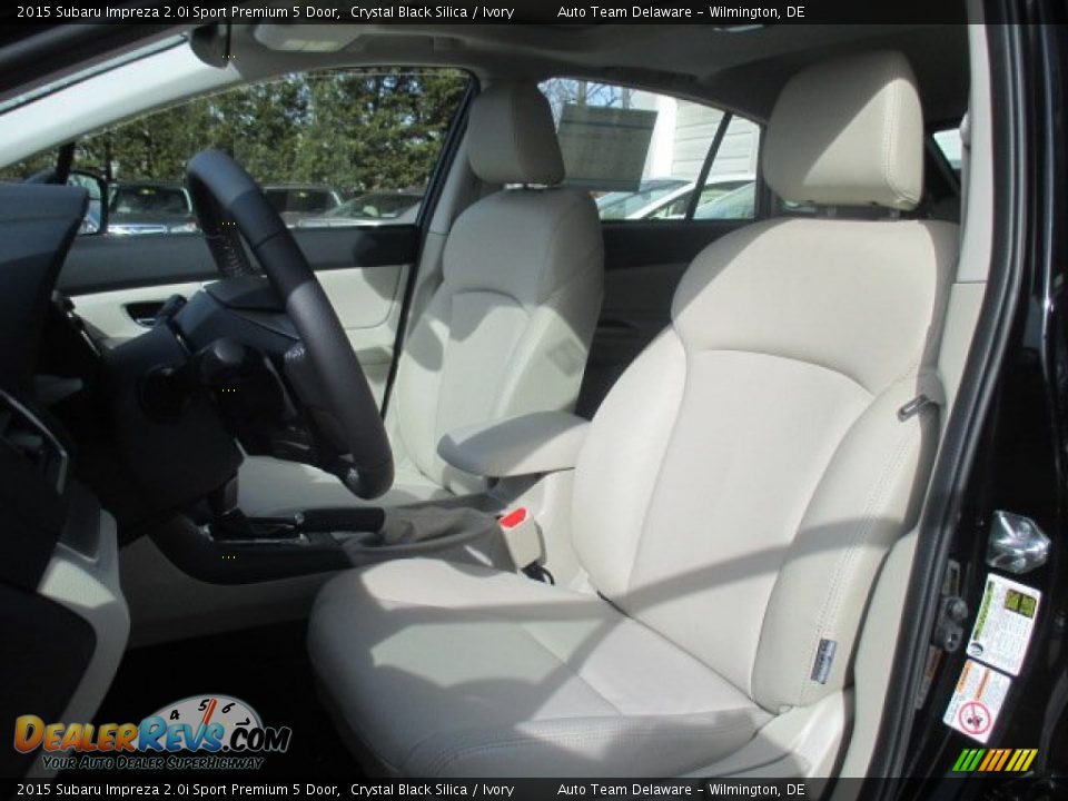 2015 Subaru Impreza 2.0i Sport Premium 5 Door Crystal Black Silica / Ivory Photo #6