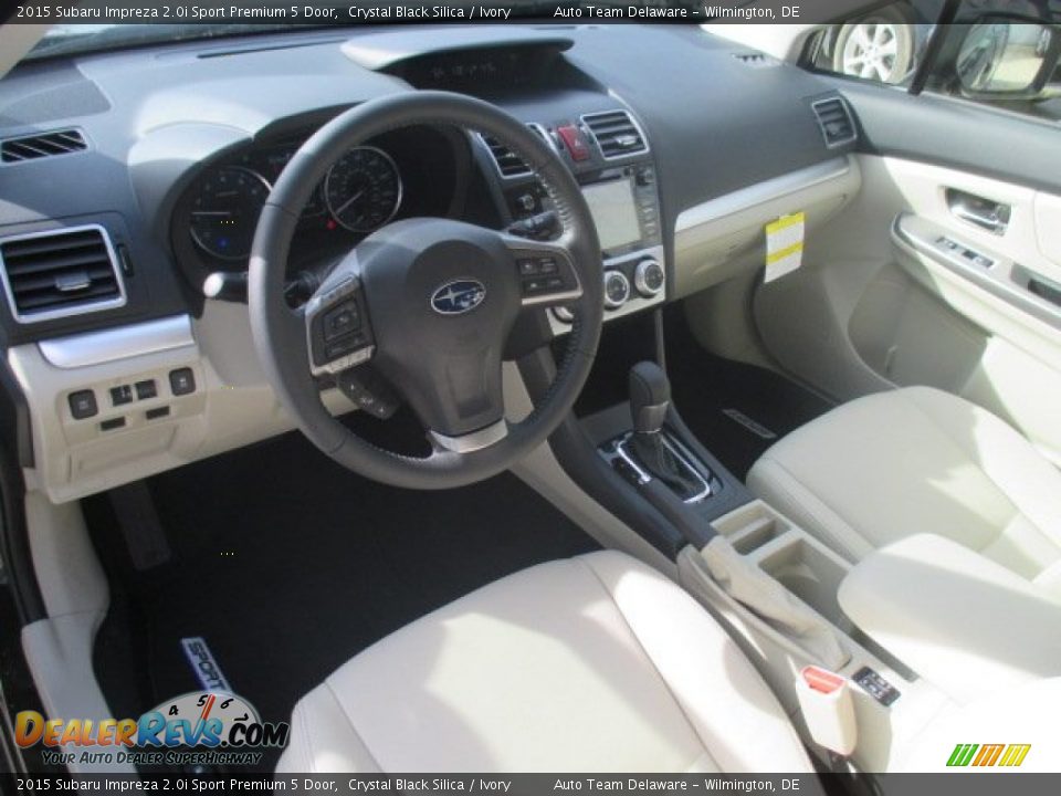 Ivory Interior - 2015 Subaru Impreza 2.0i Sport Premium 5 Door Photo #7