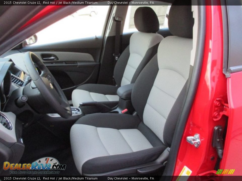 2015 Chevrolet Cruze LS Red Hot / Jet Black/Medium Titanium Photo #12