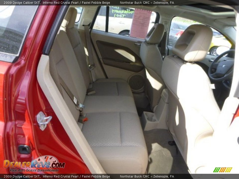 2009 Dodge Caliber SXT Inferno Red Crystal Pearl / Pastel Pebble Beige Photo #11