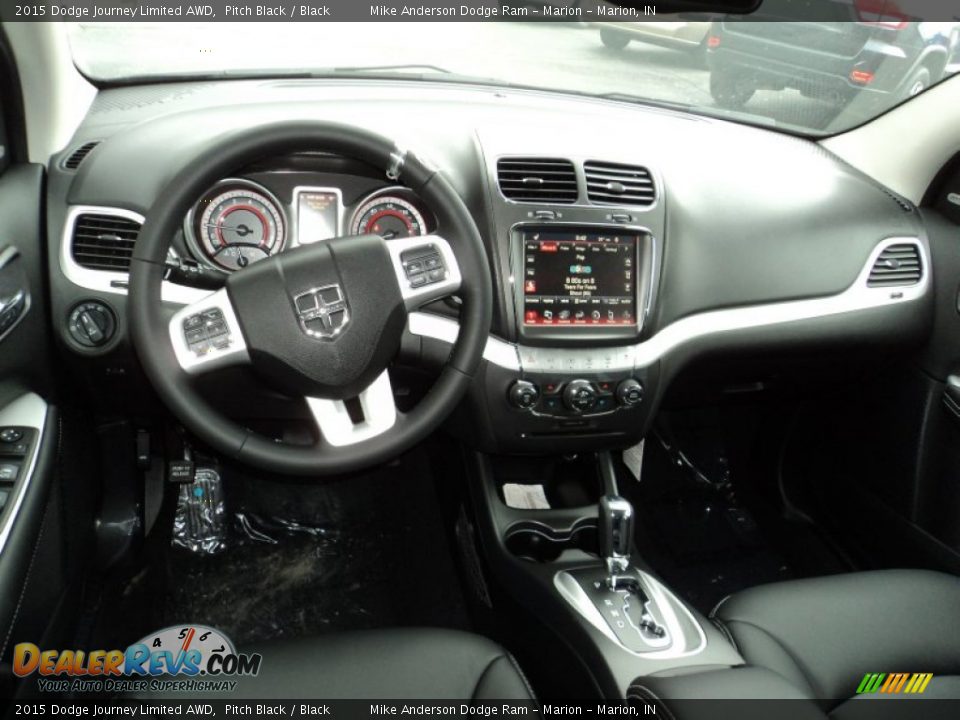Black Interior - 2015 Dodge Journey Limited AWD Photo #4