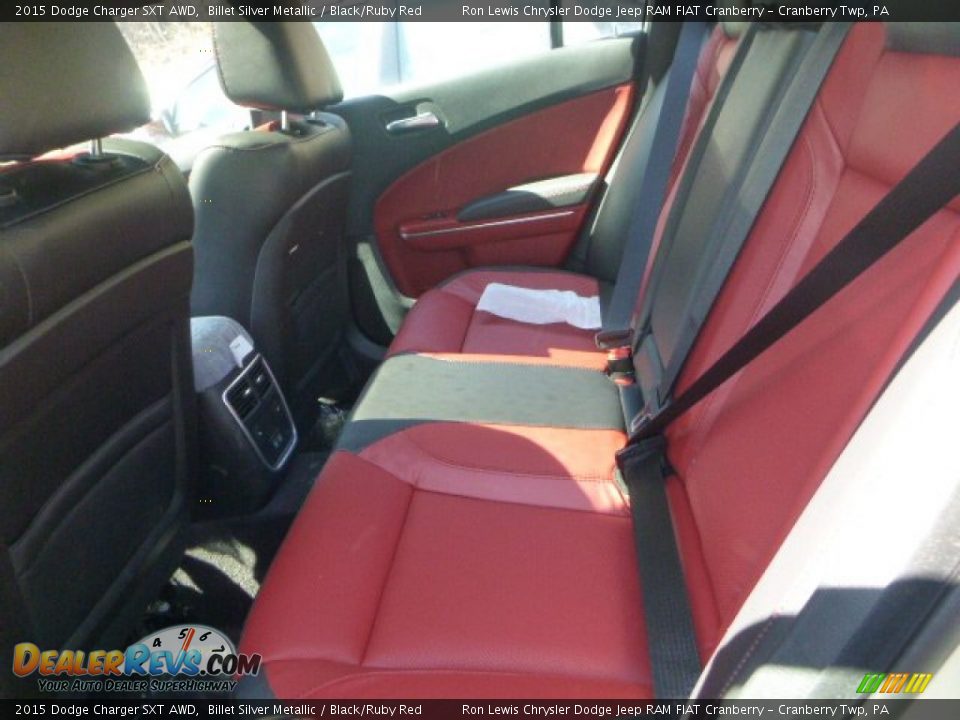Rear Seat of 2015 Dodge Charger SXT AWD Photo #11