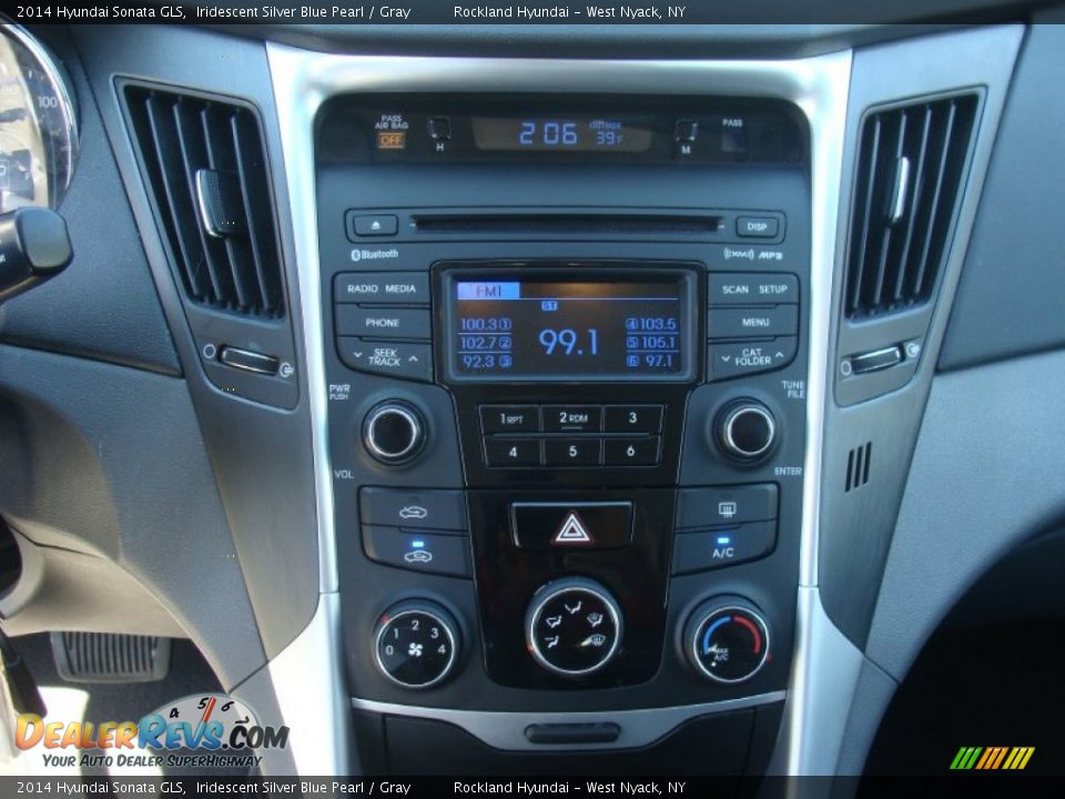 2014 Hyundai Sonata GLS Iridescent Silver Blue Pearl / Gray Photo #17